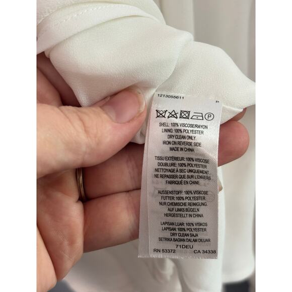 French Connection Classic White Sleeveless Fit
& Flare Dress Size 0 - Picture 7 of 8